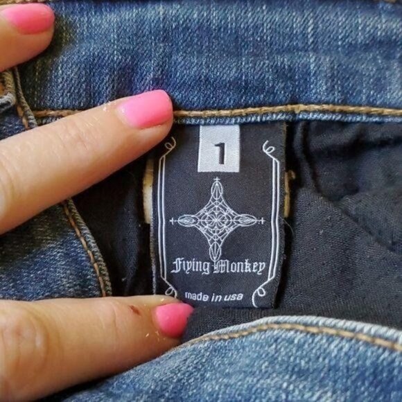 Flying Monkey "1" Sz. 26 x 30.5 Blue Jeans - Picture 11 of 12